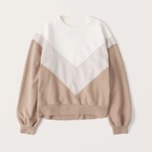Abercrombie Colorblock Crewneck Sweatshirt